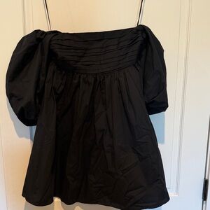 Abercrombie & Fitch Black Off-Shoulder Blouse